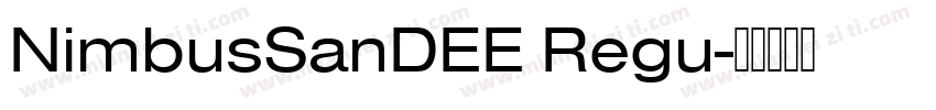 NimbusSanDEE Regu字体转换